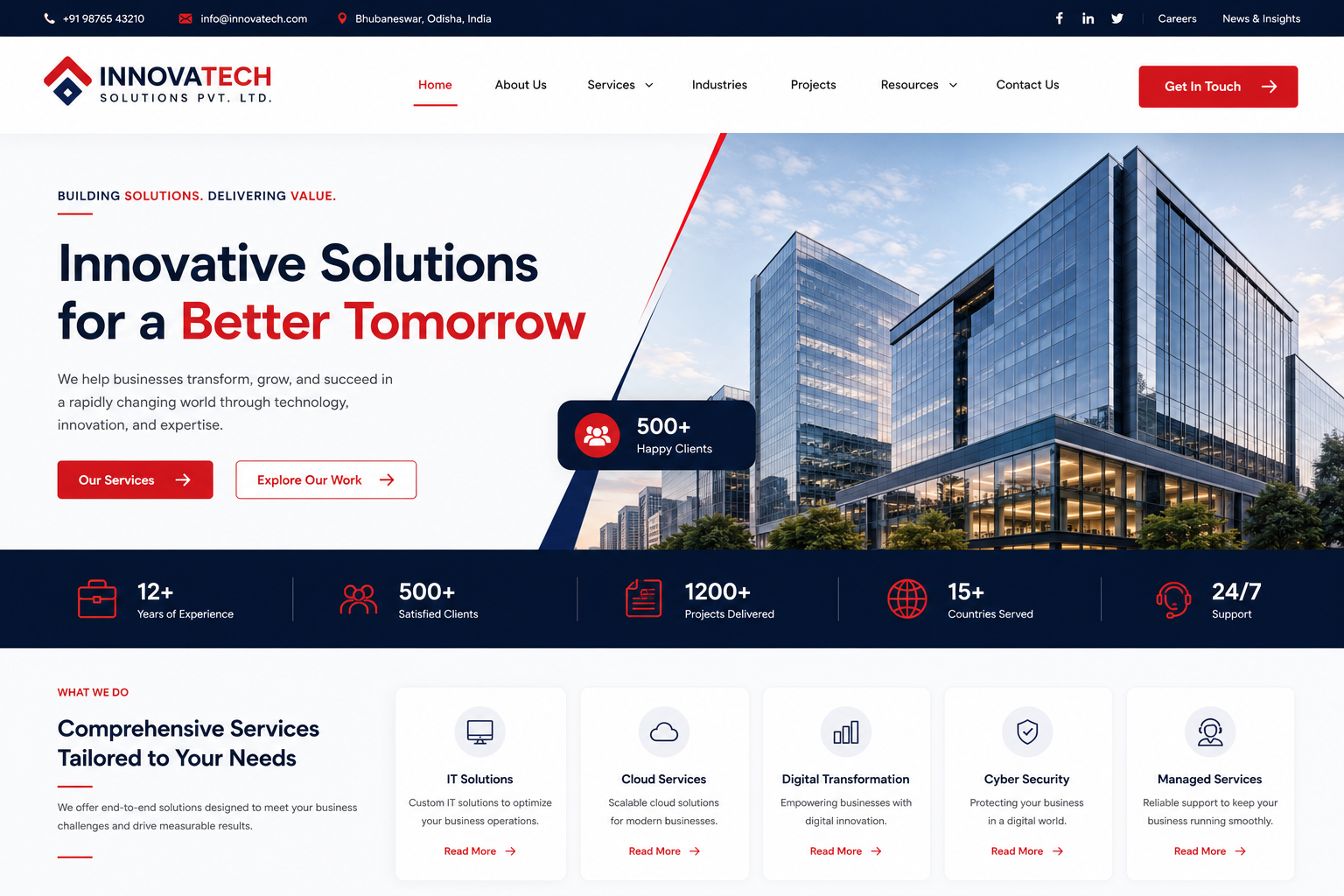 Corporate website project